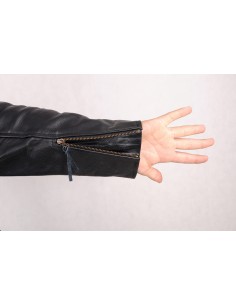 Kombinezon motocyklowy klasyczny skórzany KOM037 Ramoneska + Spodnie wiązane - Rypard.pl odzież i akcesoria motocyklowe 2