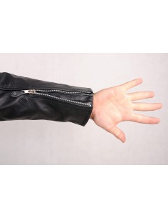 Kombinezon motocyklowy klasyczny, prosty, skórzany KOM043 z ramoneską - Rypard.pl odzież i akcesoria motocyklowe 2