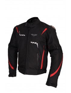 Tekstylna kurtka motocyklowa męska turystyczna/sportowa FALCON RED, membrana HUMAX 10000, protektory SW LEVEL 2 - Rypard.pl 2