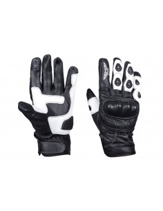 Rękawice motocyklowe skórzane miejskie model TOURIST WHITE - Rypard.pl Odzież i akcesoria motocyklowe 2