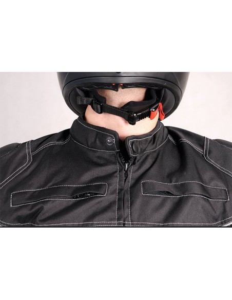 Tekstylna kurtka motocyklowa męska turystyczna długa, wypinana membrana KTM016 - Rypard.pl Odzież i akcesoria motocyklowe