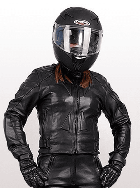 SPORTOWO-TURYSTYCZNA KURTKA MOTOCYKLOWA SKÓRZANA DAMSKA KSD009