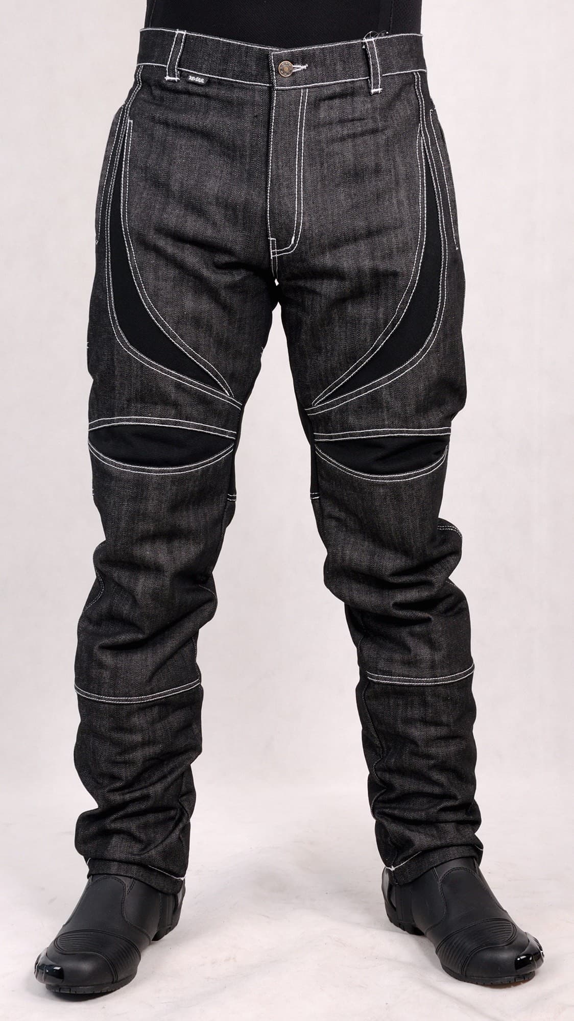 SPODNIE MĘSKIE CZARNE JEANS L&J SJM004