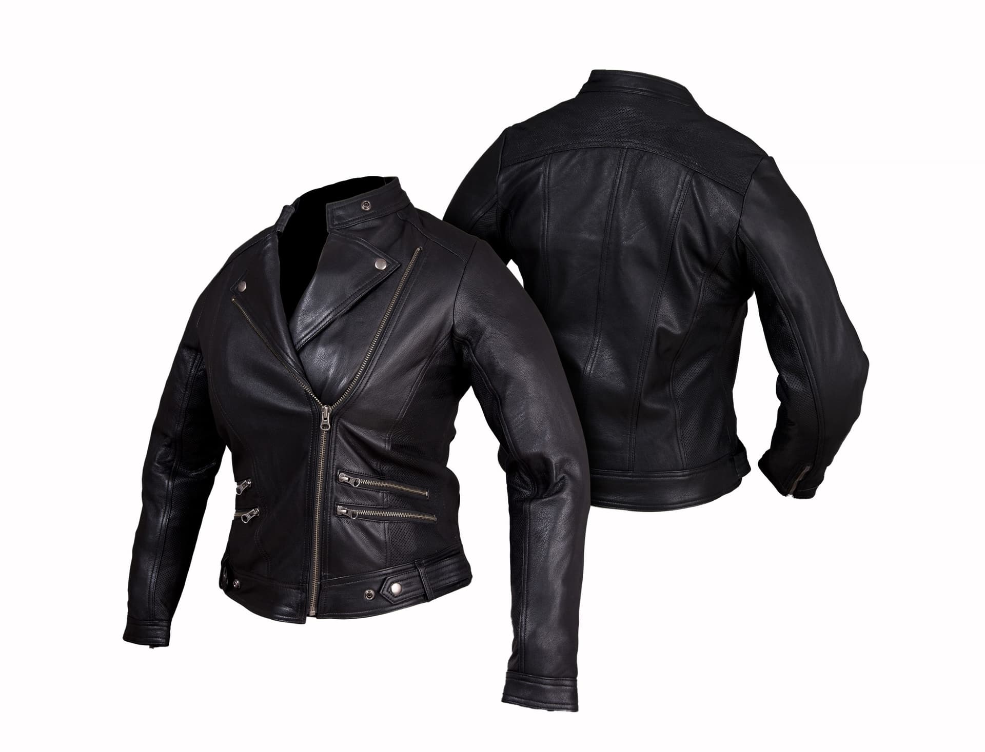 RAMONESKA SKÓRZANA DAMSKA PERFOROWANA NA MOTOCYKL I NA CO DZIEŃ KSD017