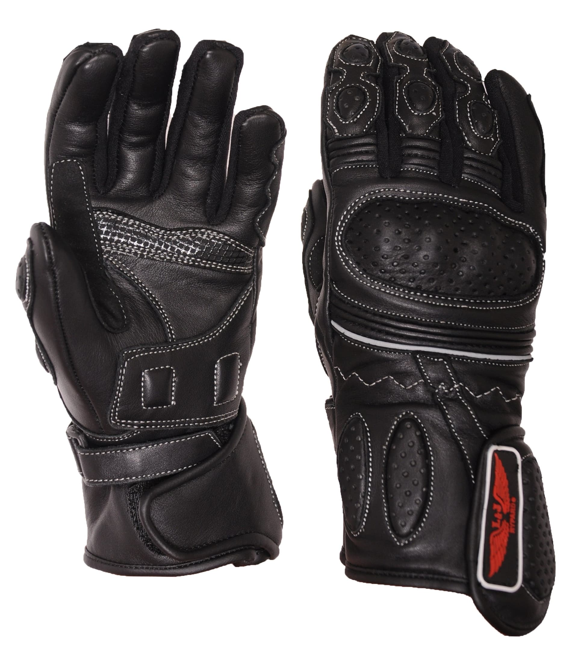 RĘKAWICE MOTOCYKLOWE SKÓRZANE DAMSKIE NO LIMIT BLACK