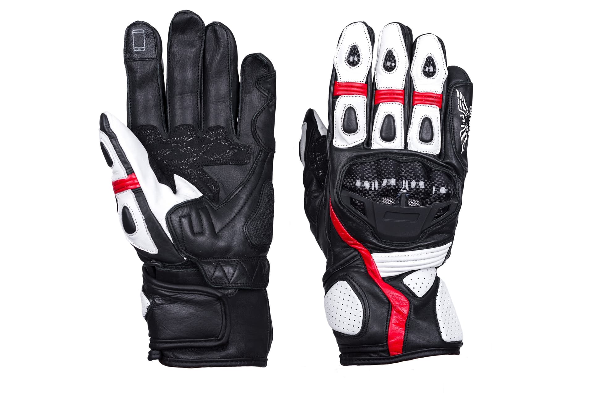 RĘKAWICE MOTOCYKLOWE SKÓRZANE SPORTOWO-TURYSTYCZNE CRUISER RED
