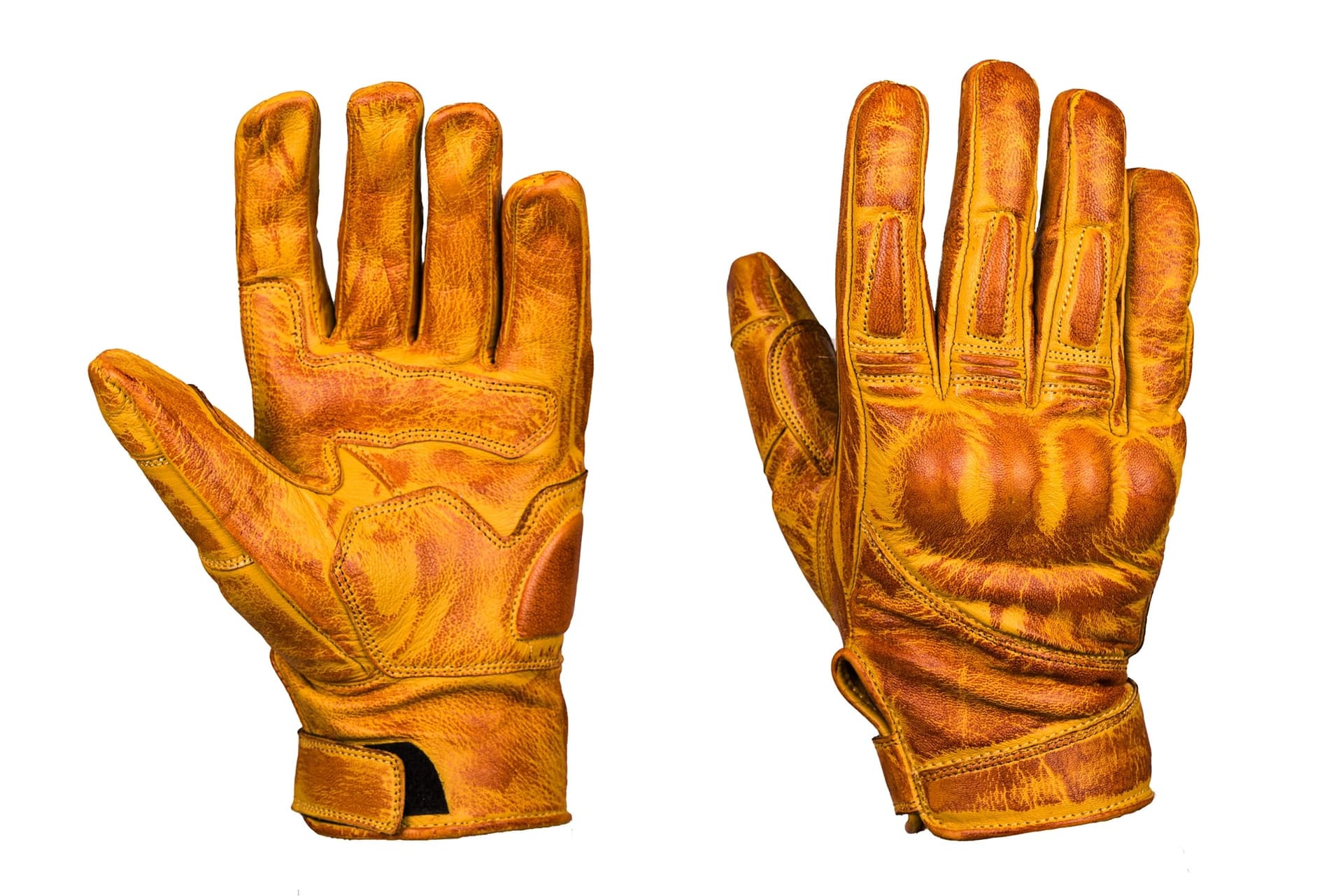 RĘKAWICE MOTOCYKLOWE SKÓRZANE DESERT BROWN