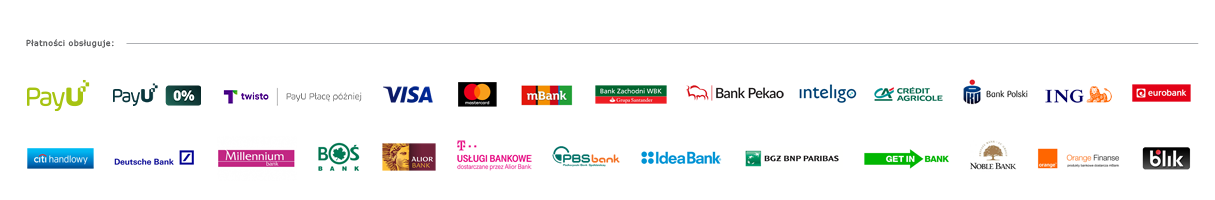 Płatności obsługuje PayU — karty, BLIK, raty, płatność odroczona